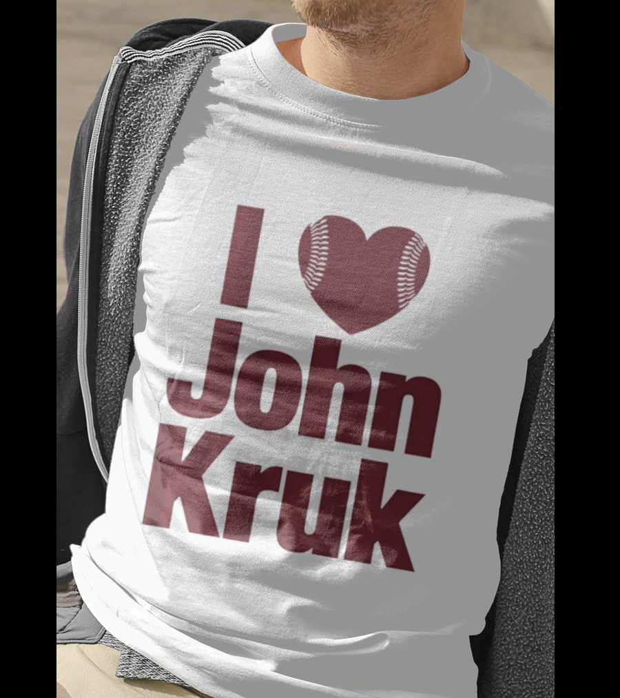 Philadelphia Phillies I Love John Kruk Baseball T-Shirt