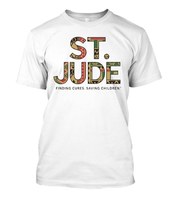 St. Jude Finding Cures Saving Children Bold Tribal T-Shirt