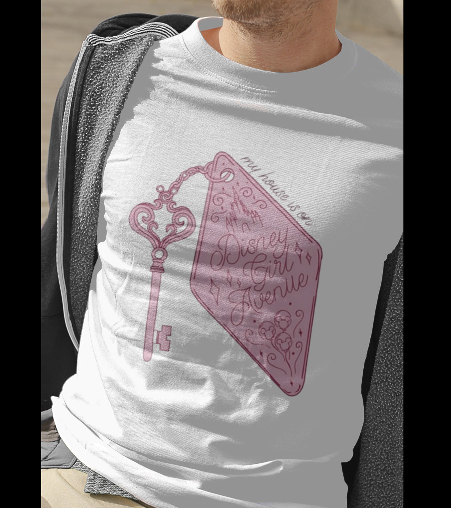 Disney Girl Avenue My House Is On Castle Key T-Shirt