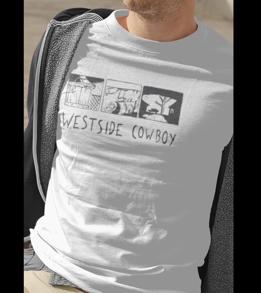 Westside Cowboy Store Graphic Blocks White T-Shirt
