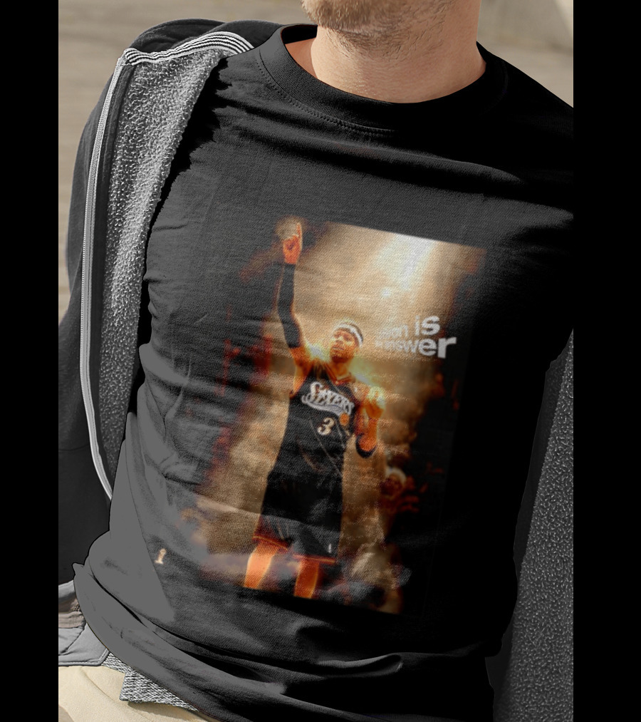Allen Iverson Philadelphia 76ers NBA LeBron Is The Answer T-Shirt