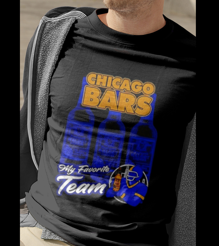 Chicago Bars My Favorite Team Jeppson's Malort Liqueur T-Shirt