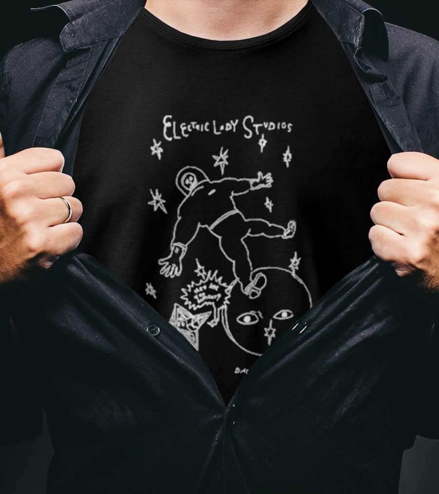 Daniel Johnston Electric Lion Studios Lost In Space T-Shirt