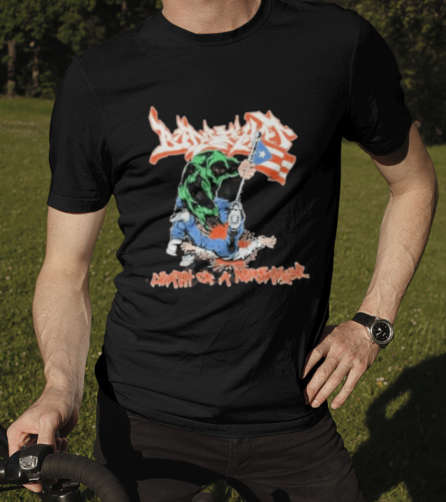 Death Of A Netbanger Puerto Rican Flag Street T-Shirt