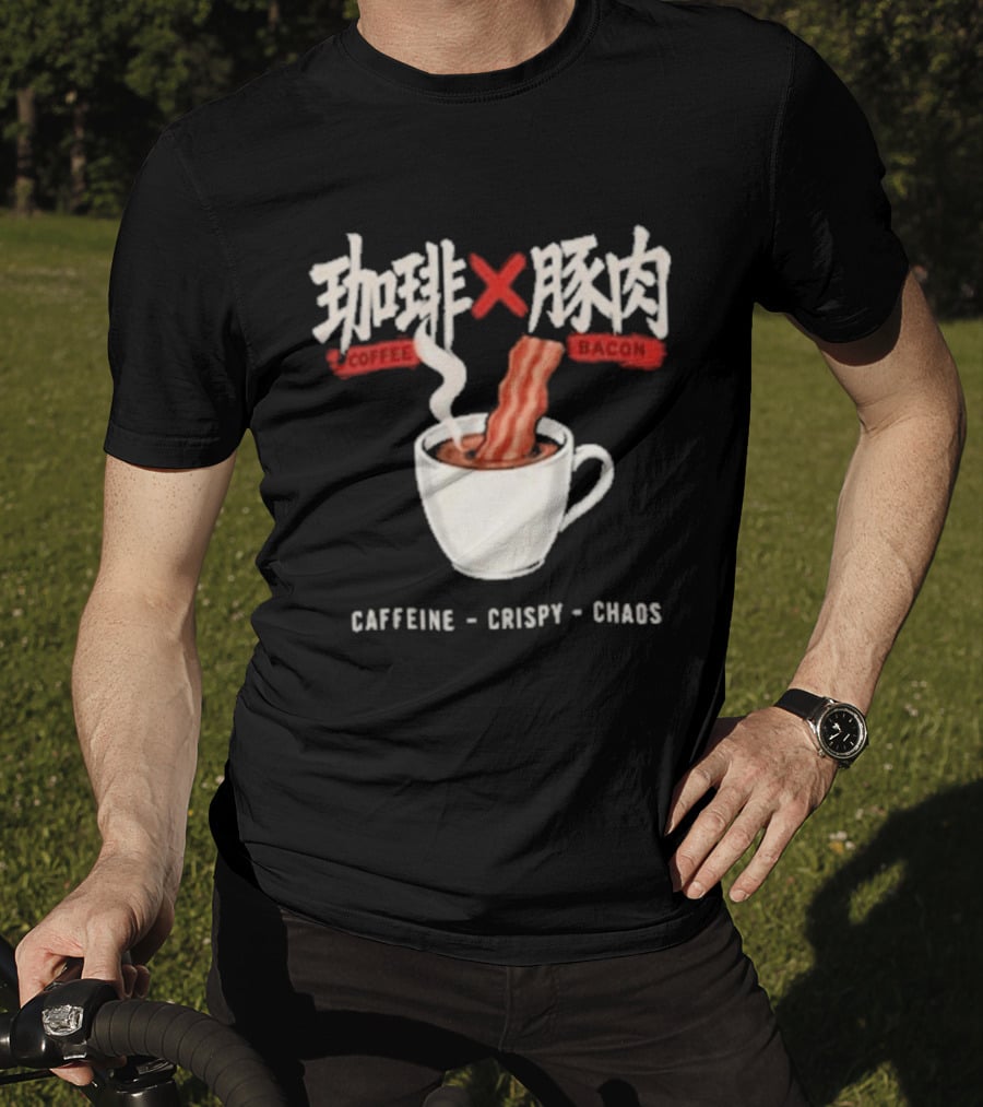 Caffeine Crispy Chaos Coffee X Bacon T-Shirt