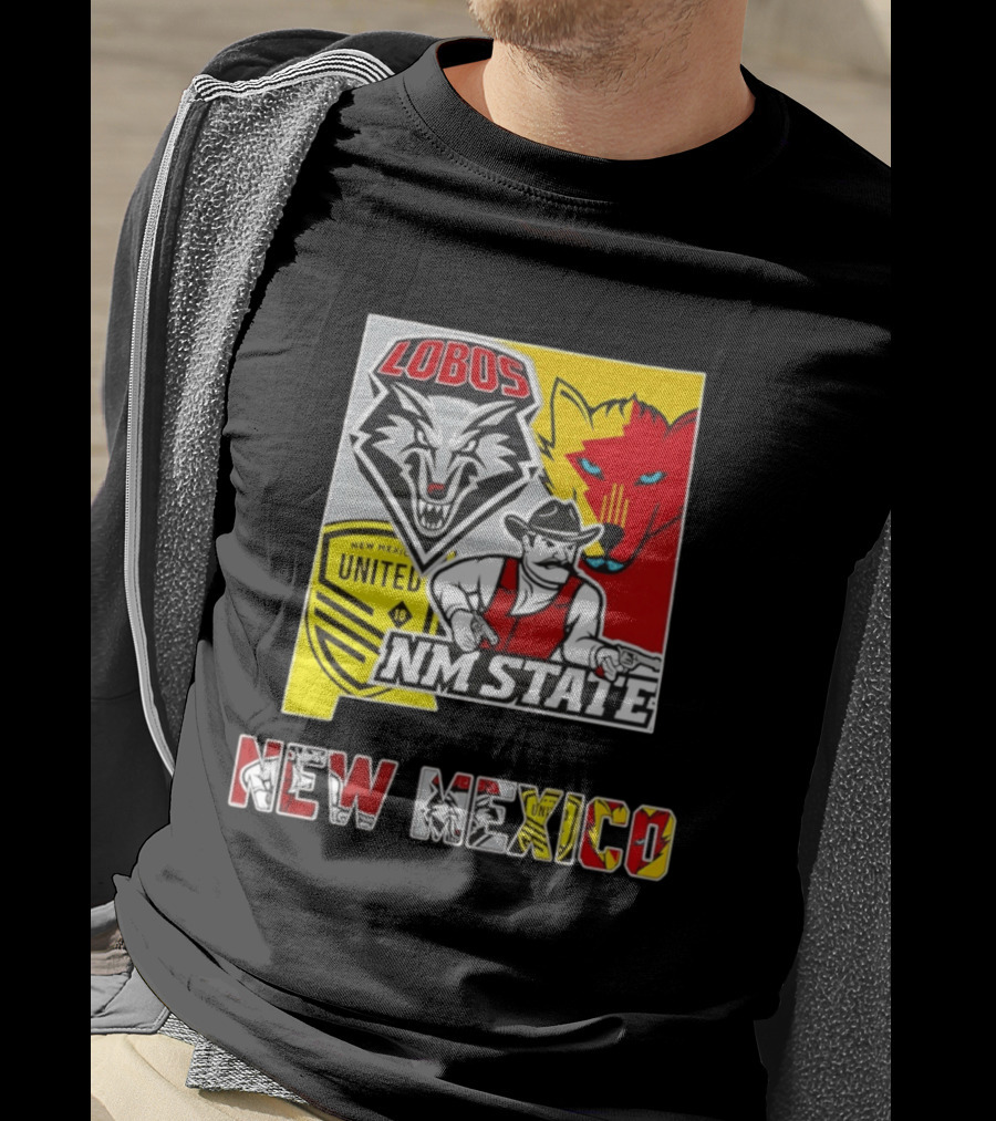 Lobos NM State New Mexico United T-Shirt
