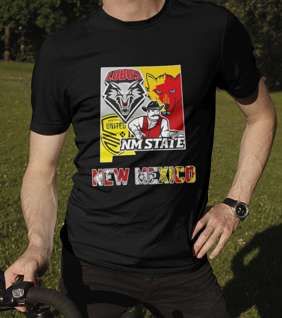 Lobos NM State New Mexico United T-Shirt