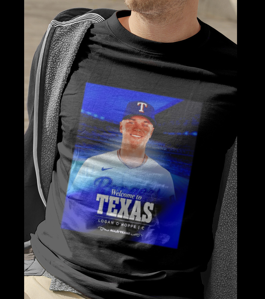 Logan O'Hoppe Welcome To Texas Rangers All For Texas T-Shirt