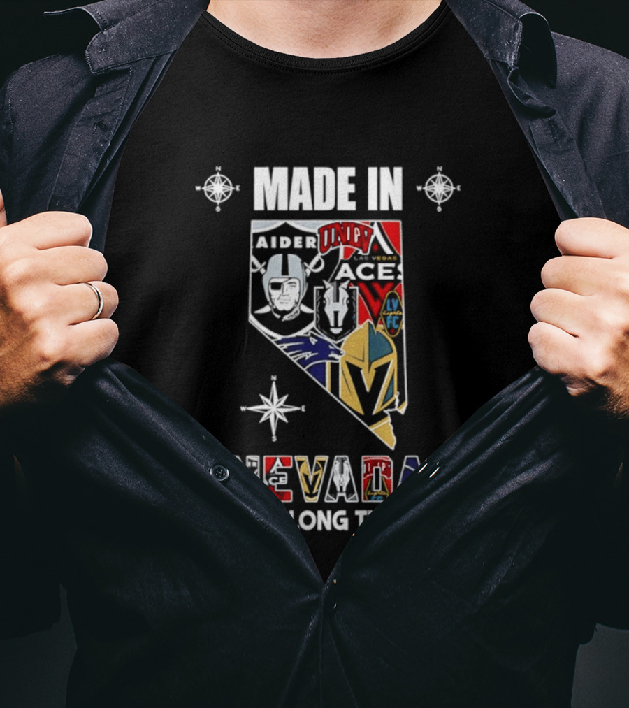Made In Nevada Map Las Vegas Raiders 2026 Season A Long Long Time Ago T-Shirt