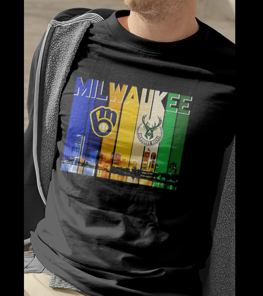 Milwaukee Brewers Bucks Skyline 2026 T-Shirt