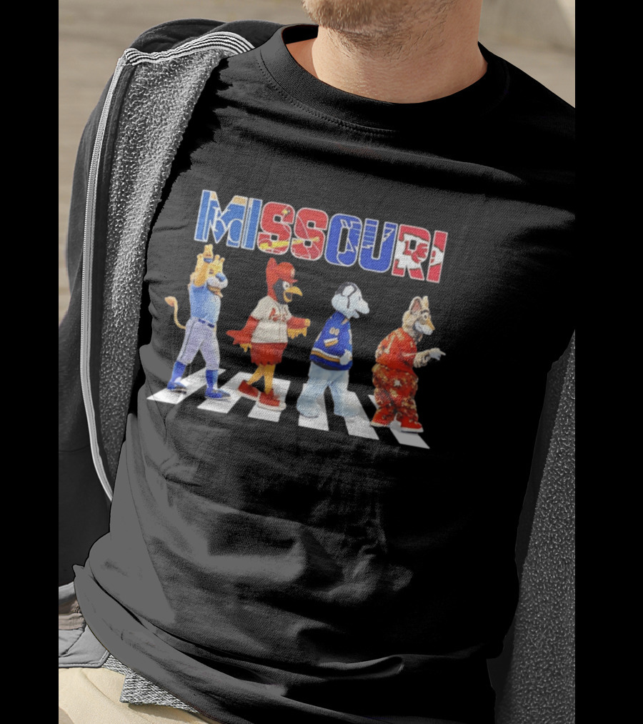Missouri Sports Mascots Abbey Road Walk 2026 T-Shirt