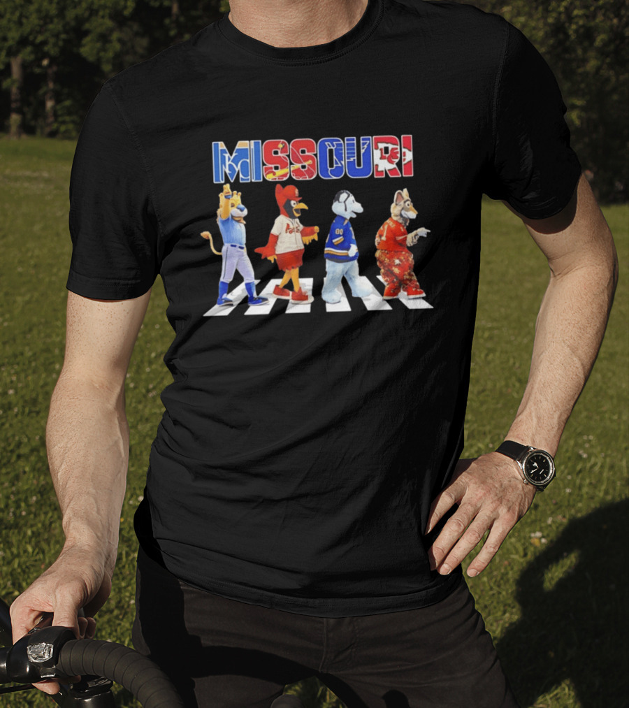 Missouri Sports Mascots Abbey Road Walk 2026 T-Shirt