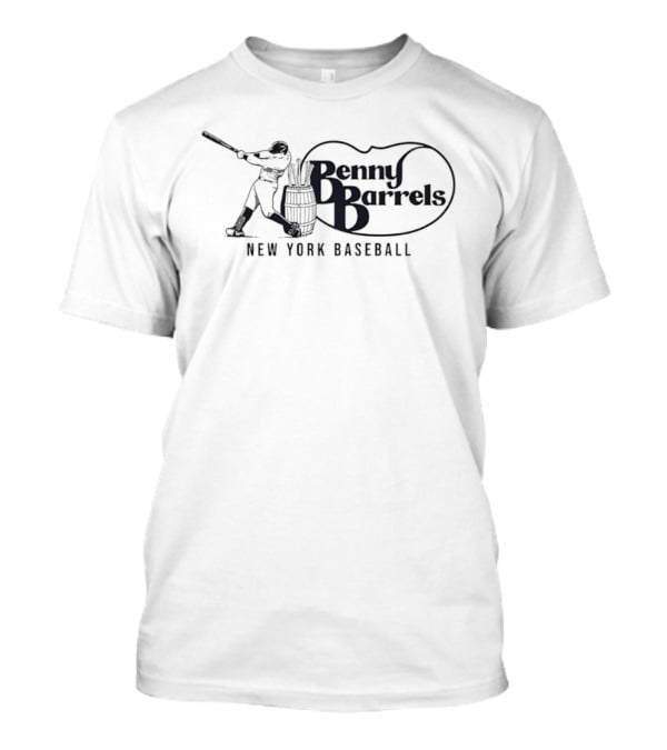Benny Barrels New York Baseball Player T-Shirt
