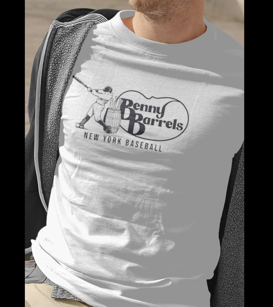 Benny Barrels New York Baseball Player T-Shirt