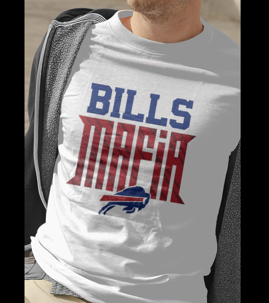 Buffalo Bills Mafia Red And Blue Team Spirit T-Shirt