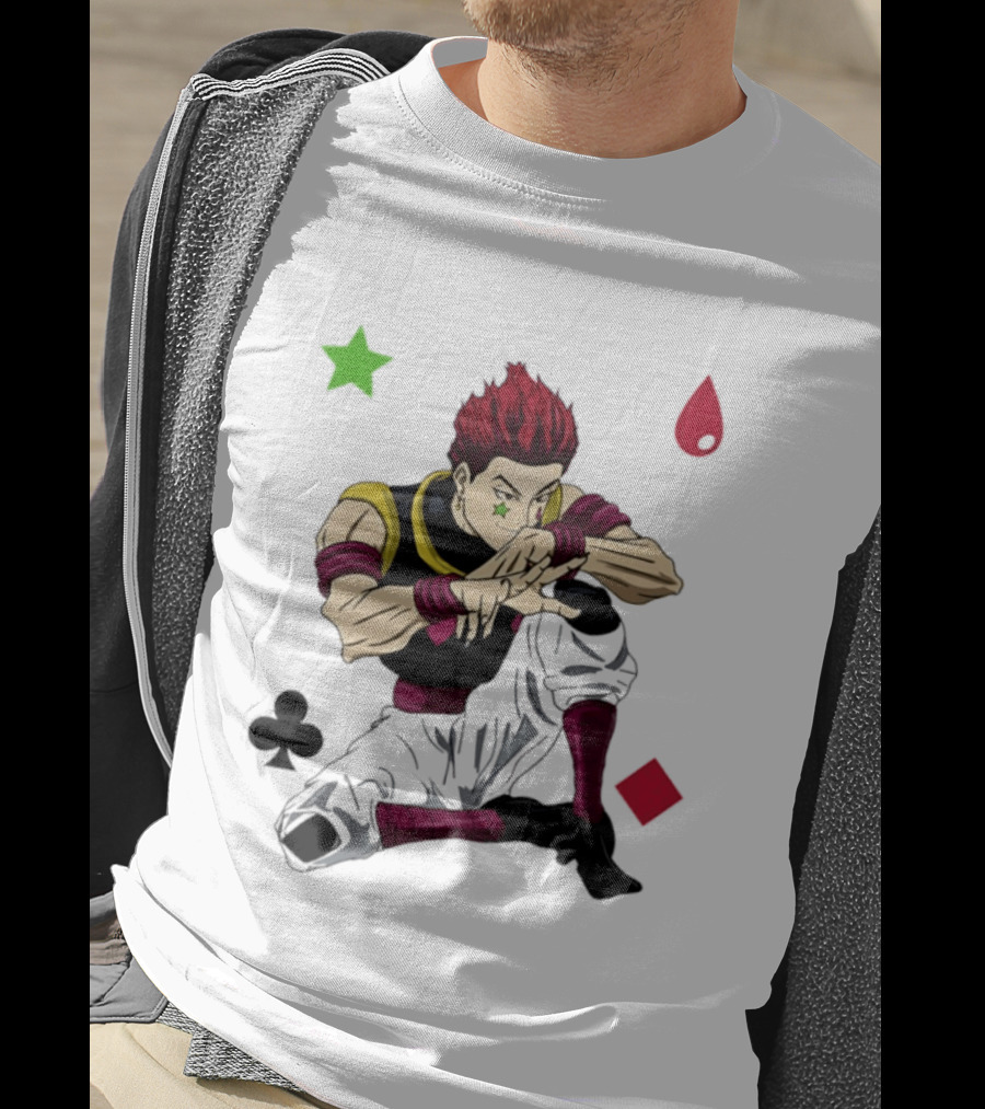 Hisoka Morow Playing Card Suit Symbols Hunter X Hunter T-Shirt