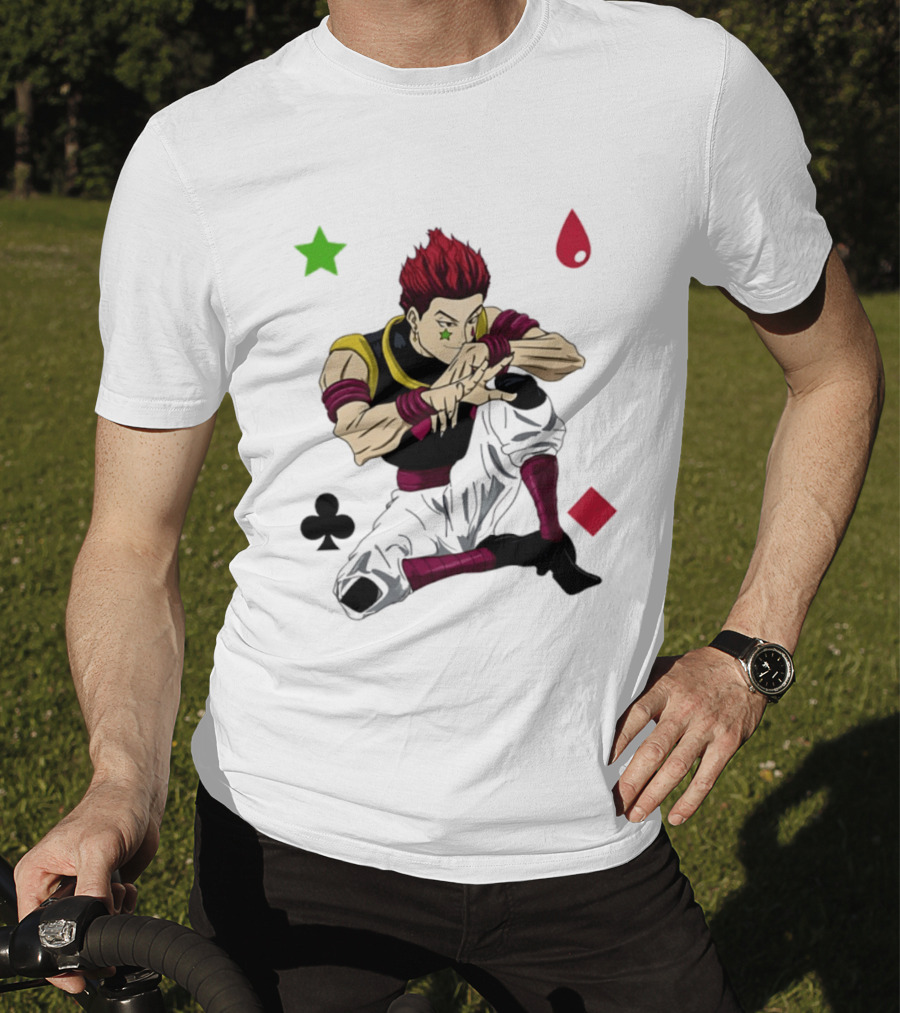 Hisoka Morow Playing Card Suit Symbols Hunter X Hunter T-Shirt