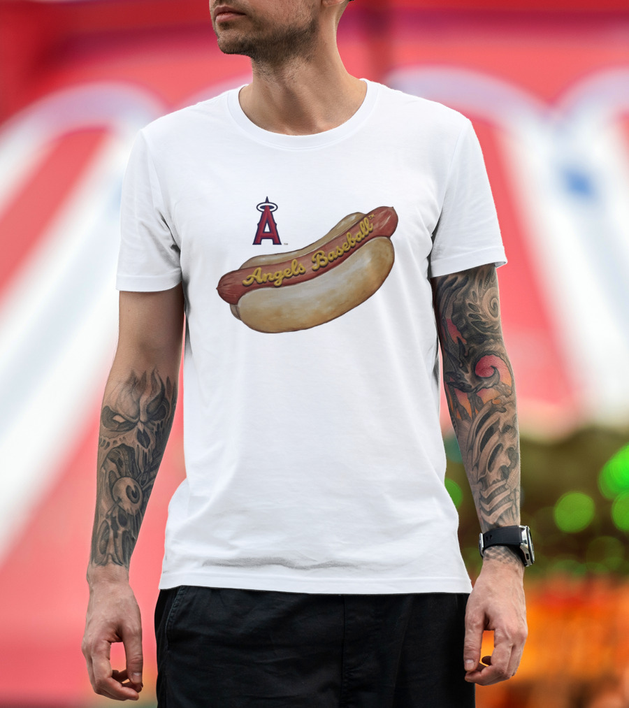 Los Angeles Angels Baseball Hot Dog MLB 2026 Season T-Shirt