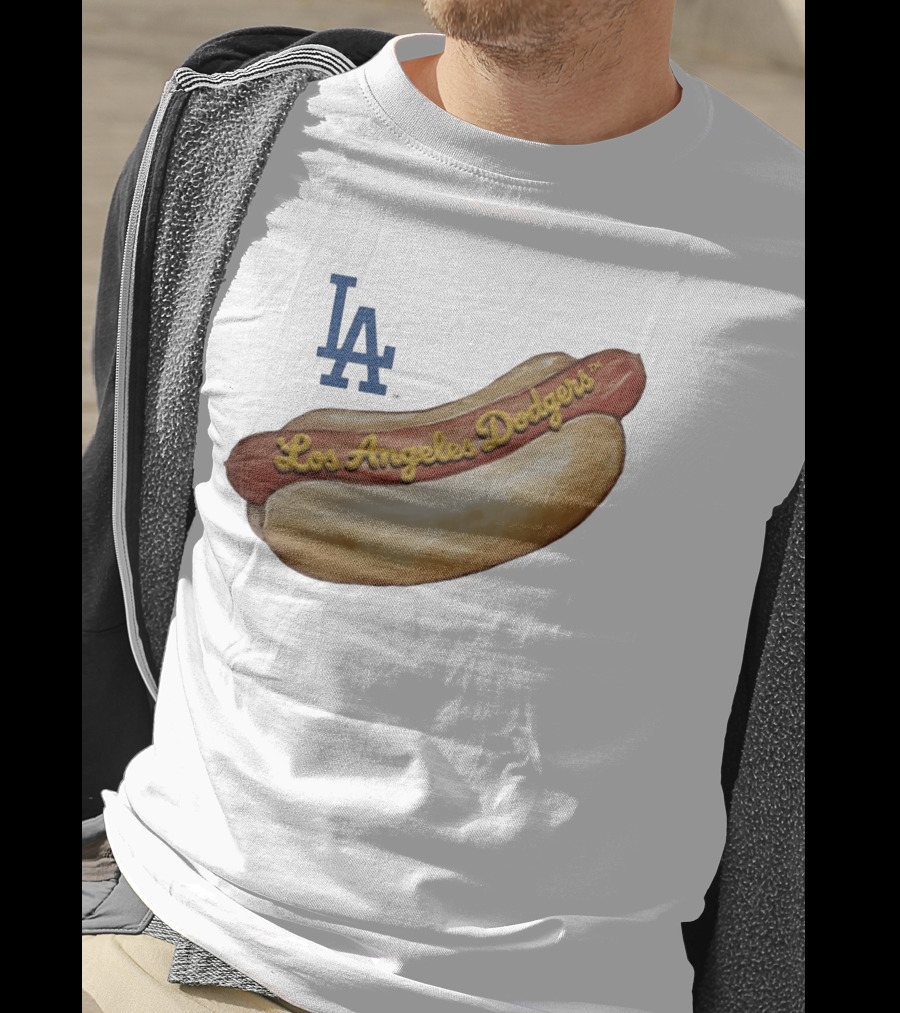 Los Angeles Dodgers Hot Dog MLB 2026 Season LA Team T-Shirt