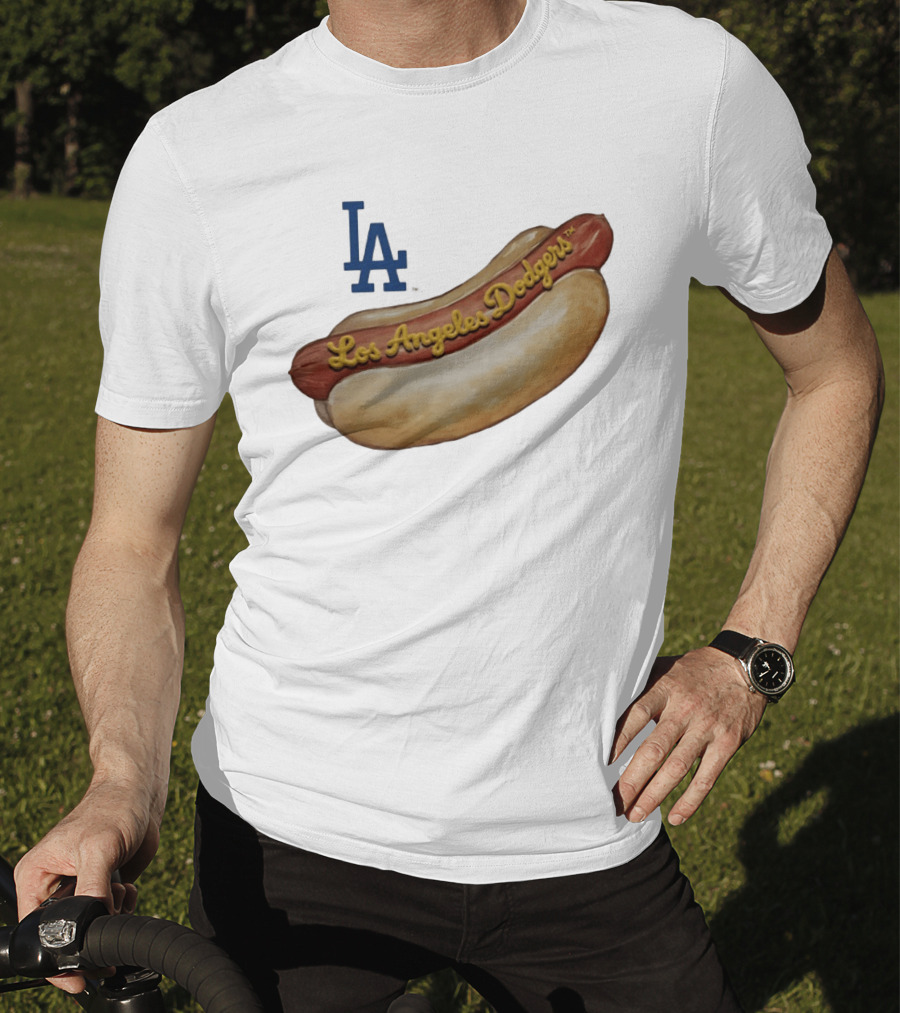 Los Angeles Dodgers Hot Dog MLB 2026 Season LA Team T-Shirt