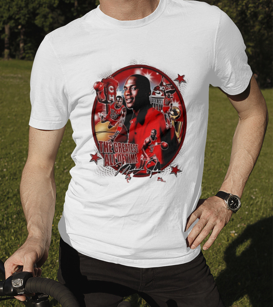 The Greatest Of All Time Michael Jordan Chicago Basketball Legend Trophy T-Shirt