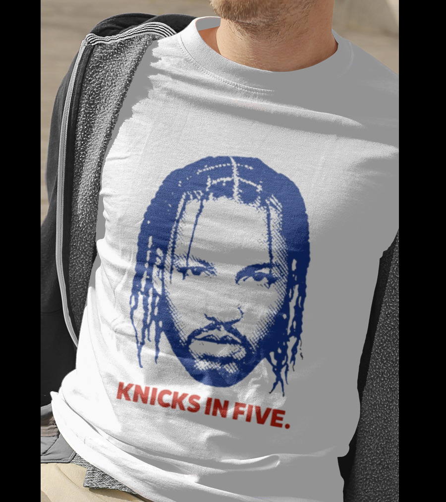 New York Knicks Jalen Brunson Knicks In Five Swag Head T-Shirt