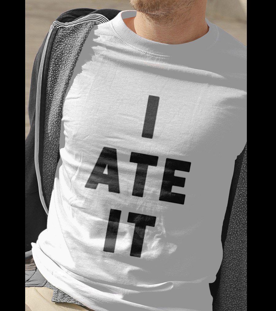 Suki Waterhouse I Ate It Bold Text Graphic Trend T-Shirt