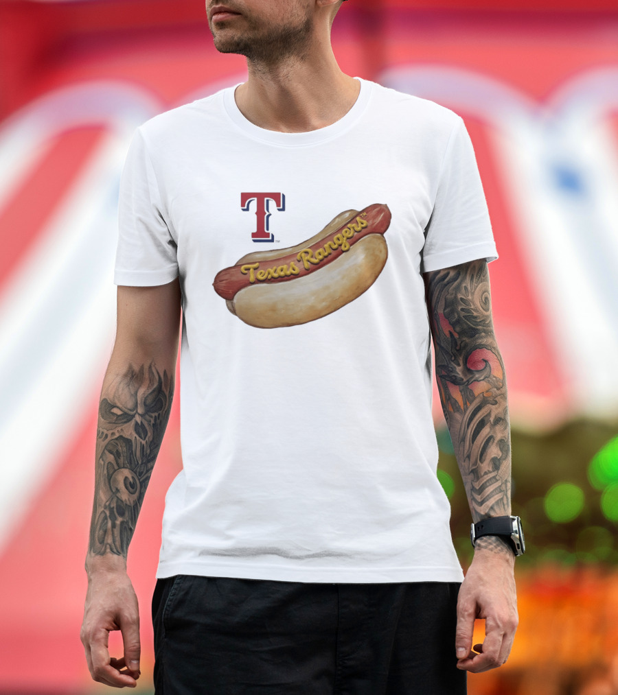 Texas Rangers Hot Dog MLB 2026 Season Team T T-Shirt