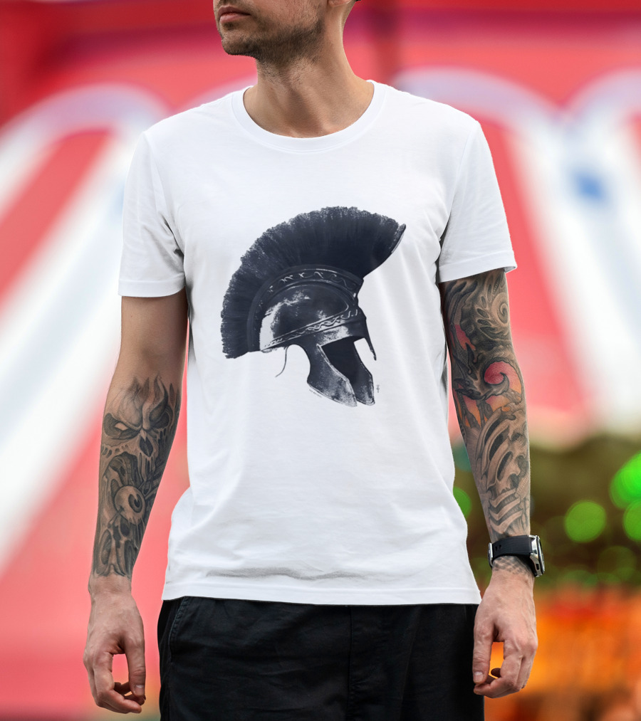 Travis Scott Odyssey Greek Soldier Helmet T-Shirt