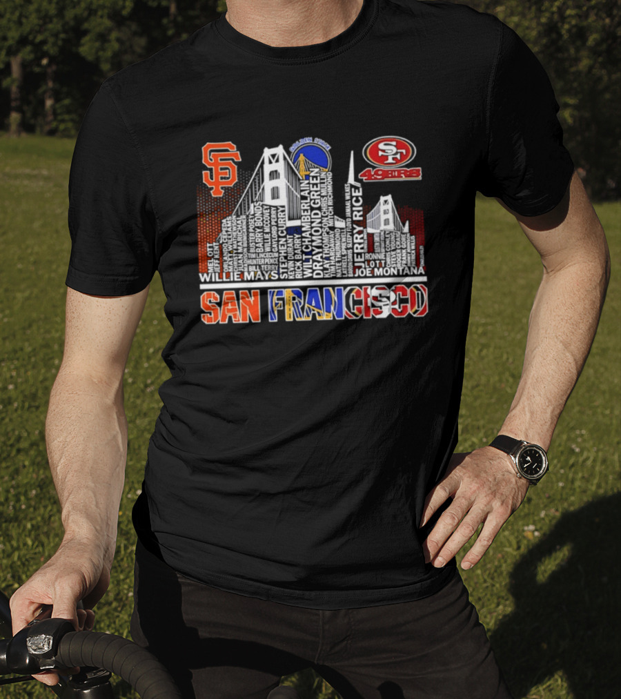 San Francisco Giants Warriors 49ers Skyline T-Shirt