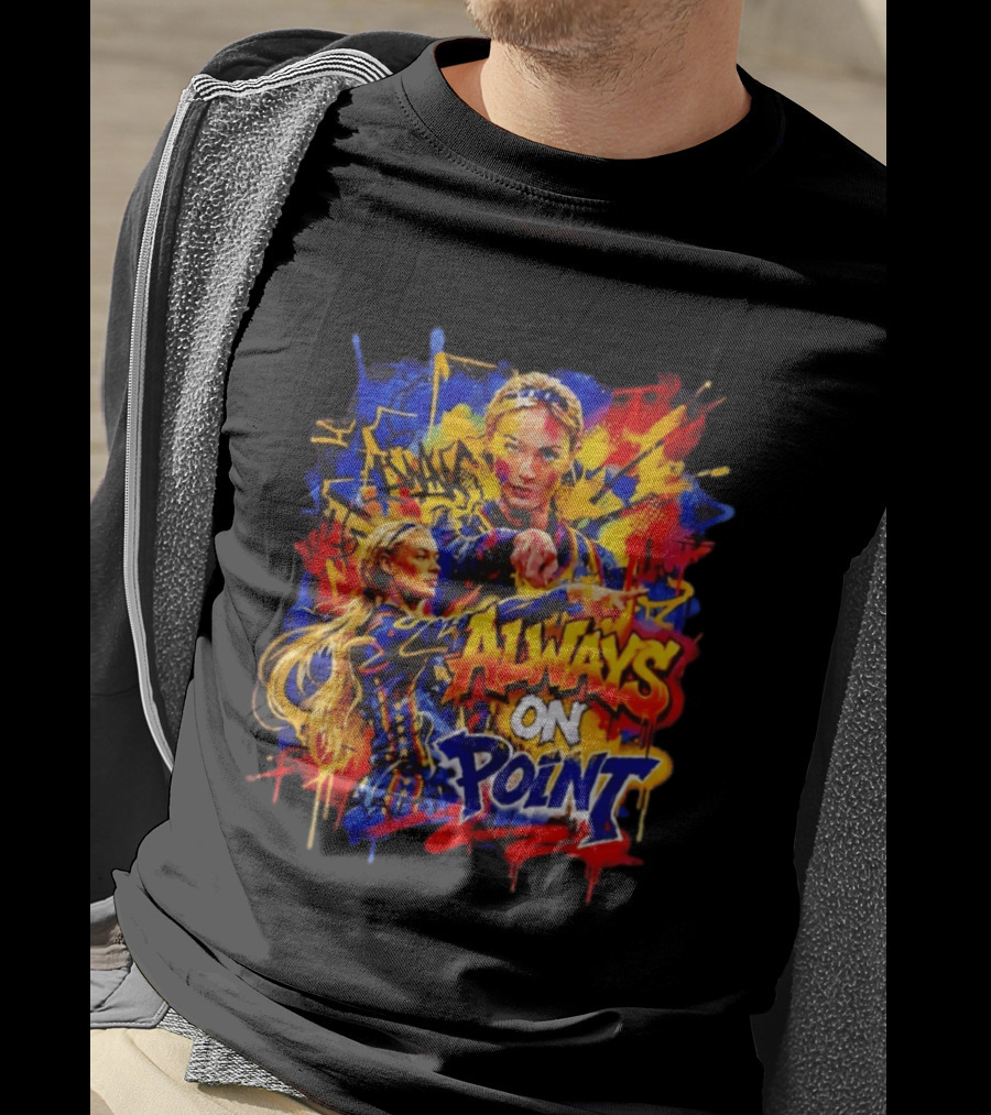 Sophie Cunningham Always On Point Indiana Fever Bold Graffiti T-Shirt