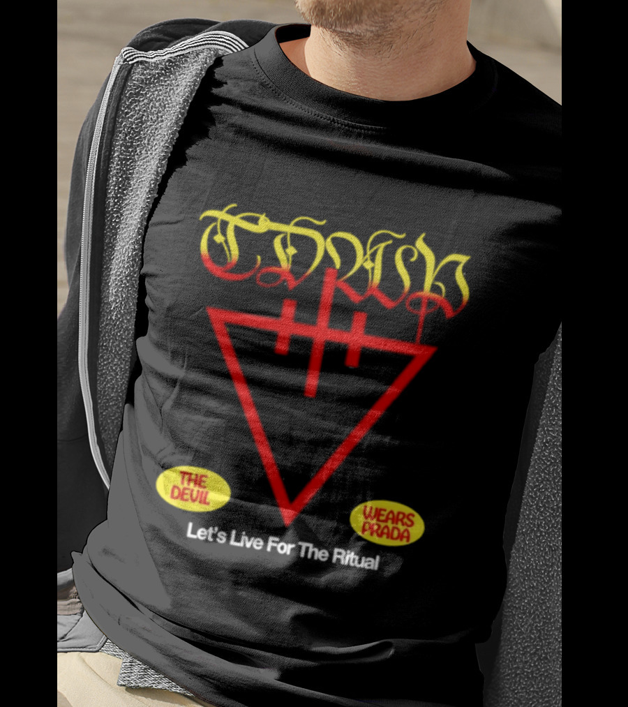 The Devil Wears Prada Ritual Inverted Triangle Symbol Let's Live For The Ritual T-Shirt