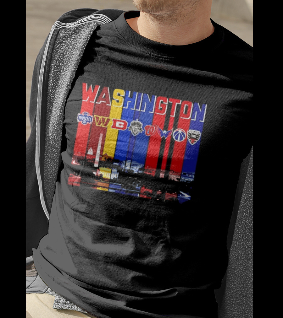 Washington Mystics Commanders Spirit Nationals Wizards DC United T-Shirt
