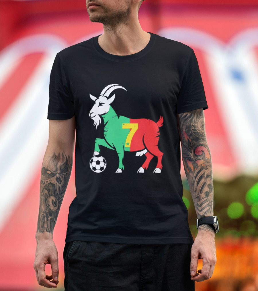Cristiano Ronaldo GOAT 7 Portugal Soccer T-Shirt