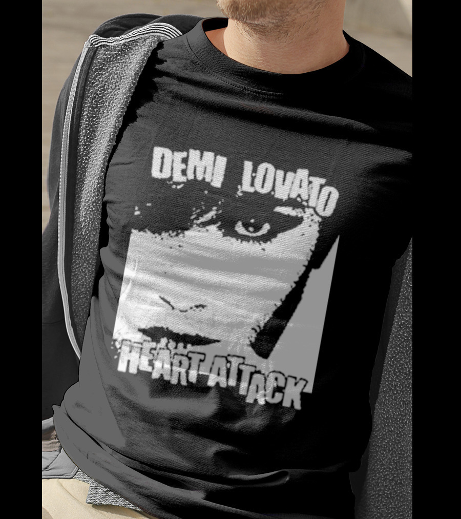 Demi Lovato Heart Attack Anniversary Face T-Shirt