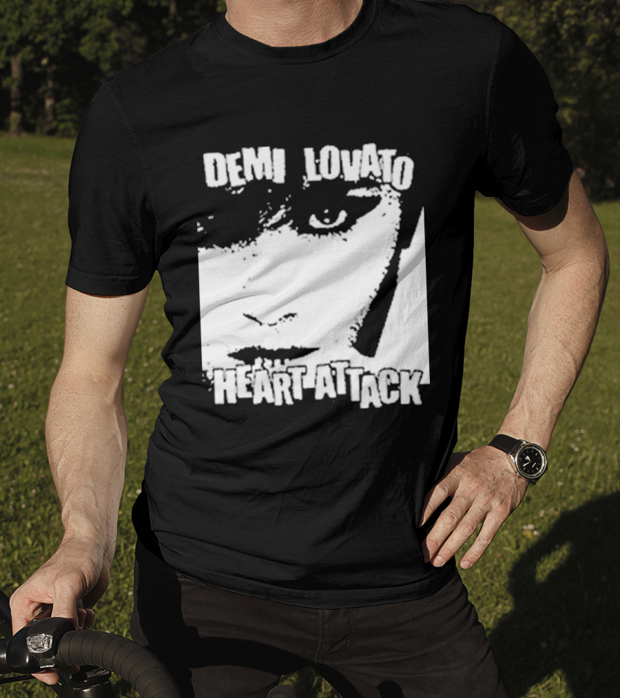 Demi Lovato Heart Attack Anniversary Face T-Shirt