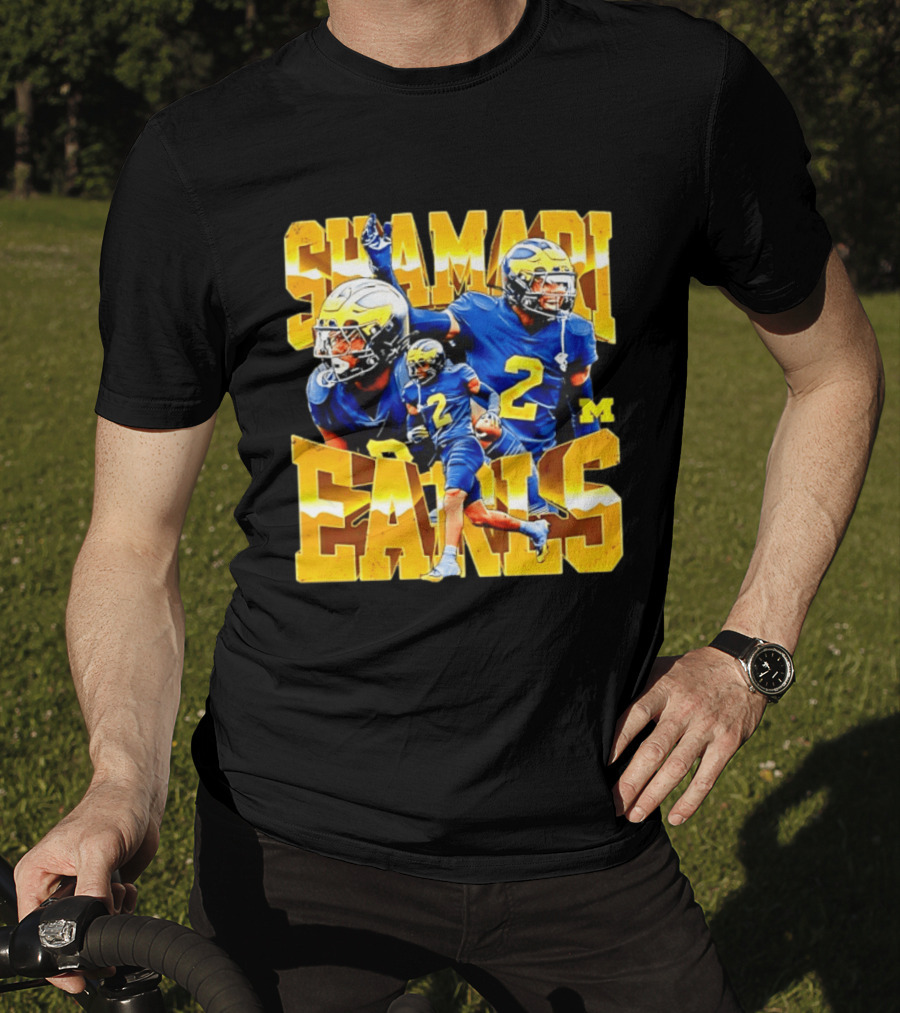 Shamari Earls 2 Michigan Wolverines NCAA Football Player Sports Fan Gear T-Shirt