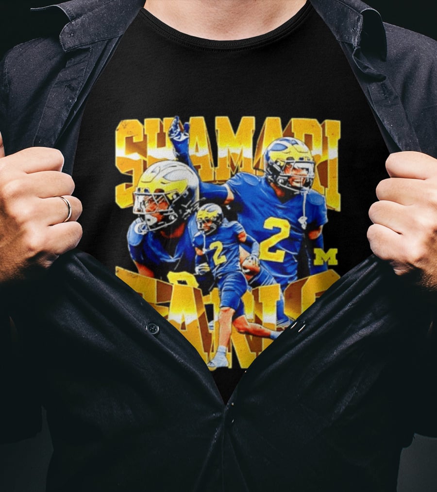 Shamari Earls 2 Michigan Wolverines NCAA Football Player Sports Fan Gear T-Shirt