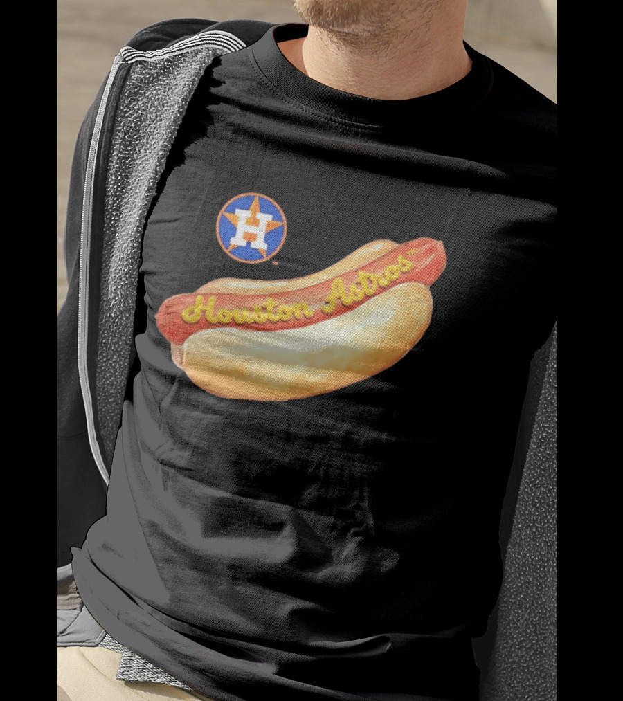 Houston Astros Hot Dog MLB 2026 Season Fan T-Shirt