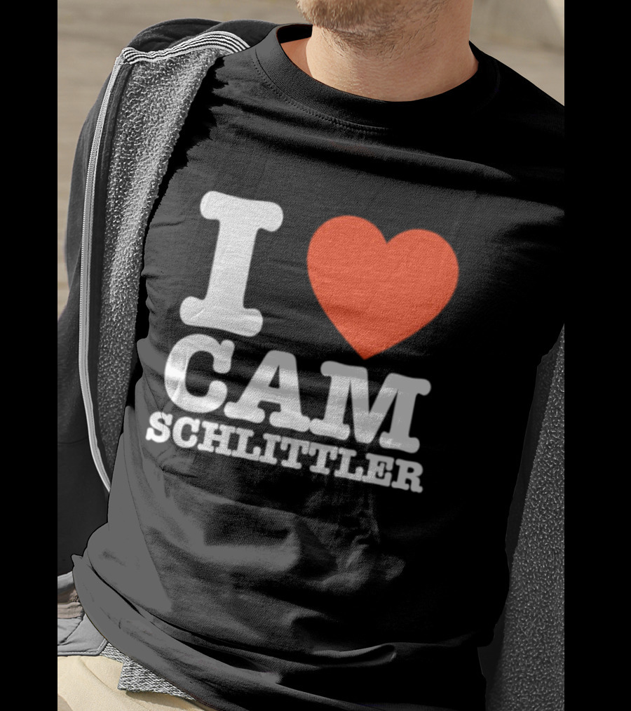 I Love Cam Schlittler Red Heart T-Shirt