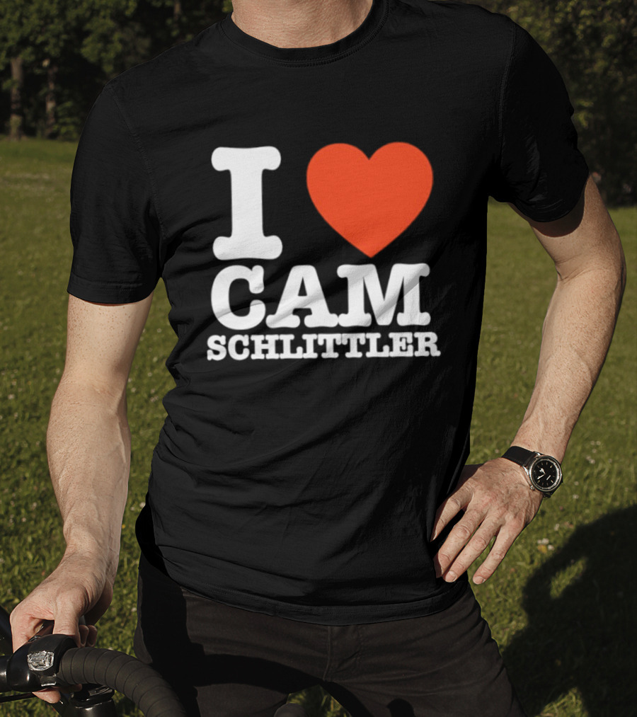 I Love Cam Schlittler Red Heart T-Shirt