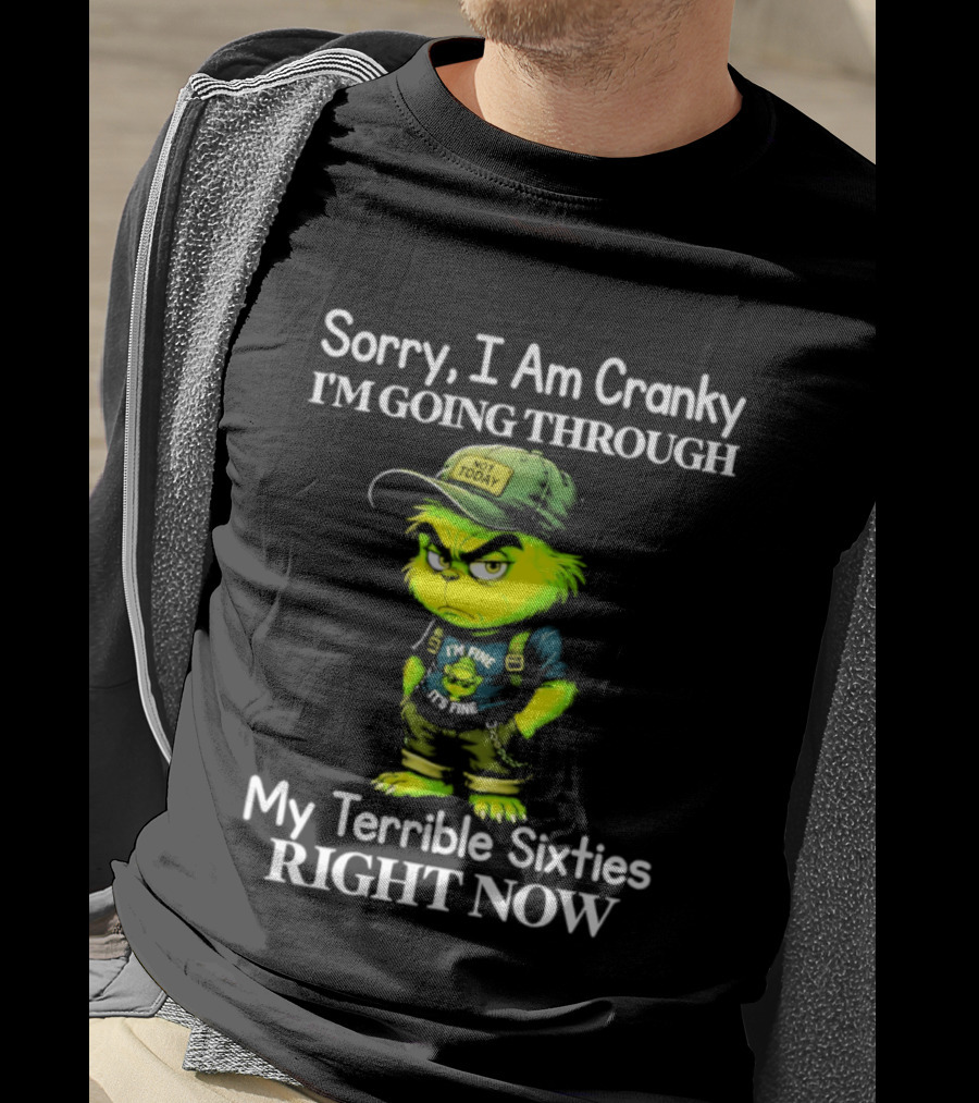 Sorry I Am Cranky I'm Going Through My Terrible Sixties Right Now T-Shirt