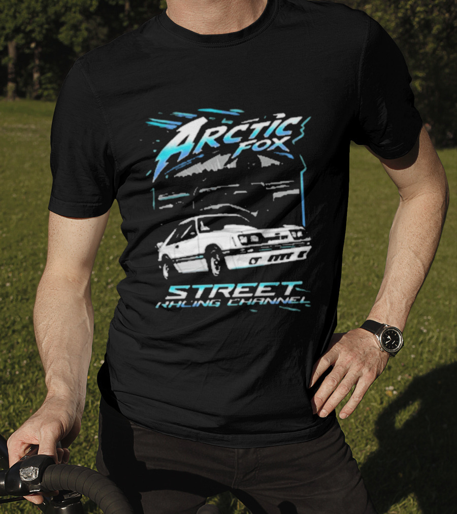 Arctic Fox Street Racing Channel Classic Car Enthusiasts T-Shirt