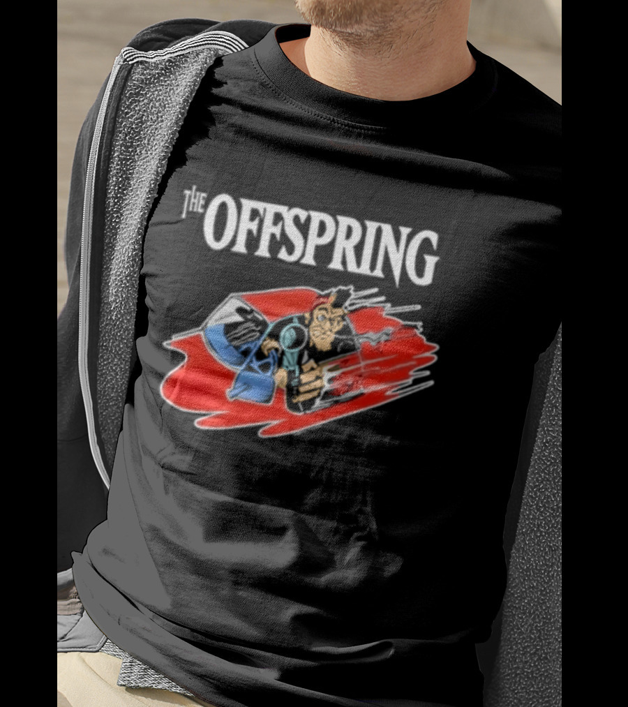 The Offspring Bad Habits Stupid Dombshit Goddam Motherfucker Vintage Cartoon T-Shirt
