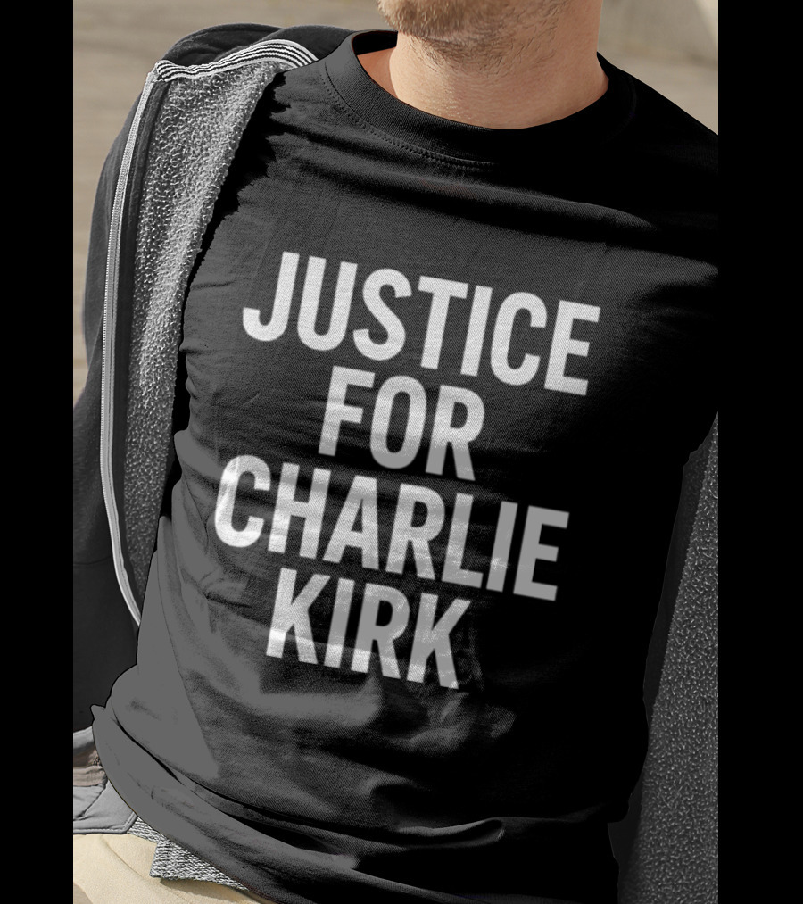 Justice For Charlie Kirk Tyler Robinson Shot 2 Sided T-Shirt