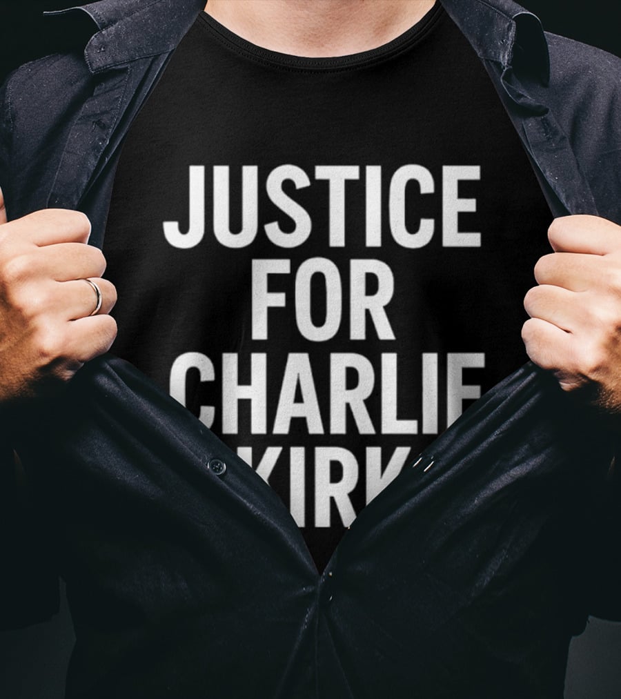 Justice For Charlie Kirk Tyler Robinson Shot 2 Sided T-Shirt