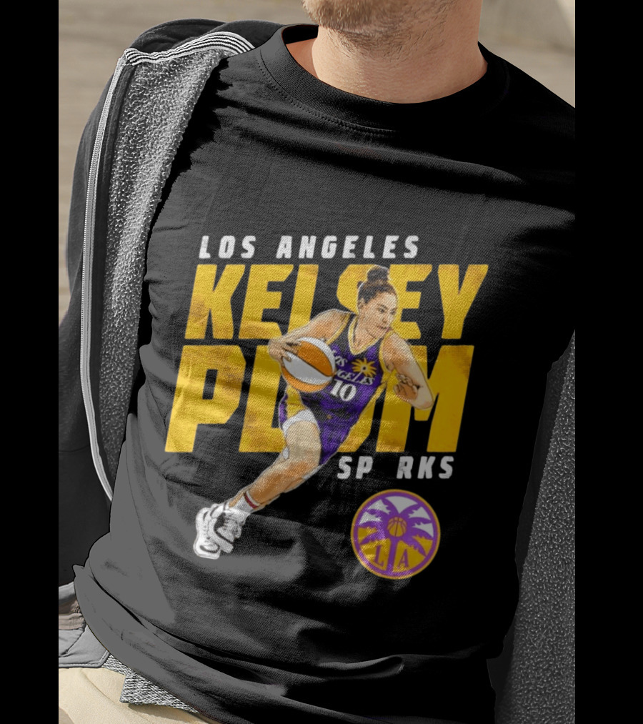 Los Angeles Kelsey Plum Sparks SP RKS 10 Basketball Player T-Shirt