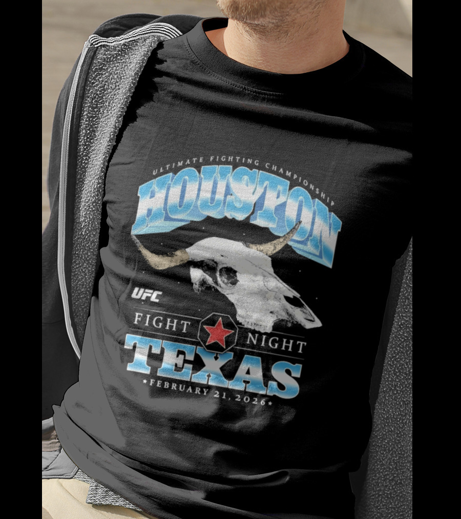 Houston Texas UFC Fight Night February 21 2026 T-Shirt