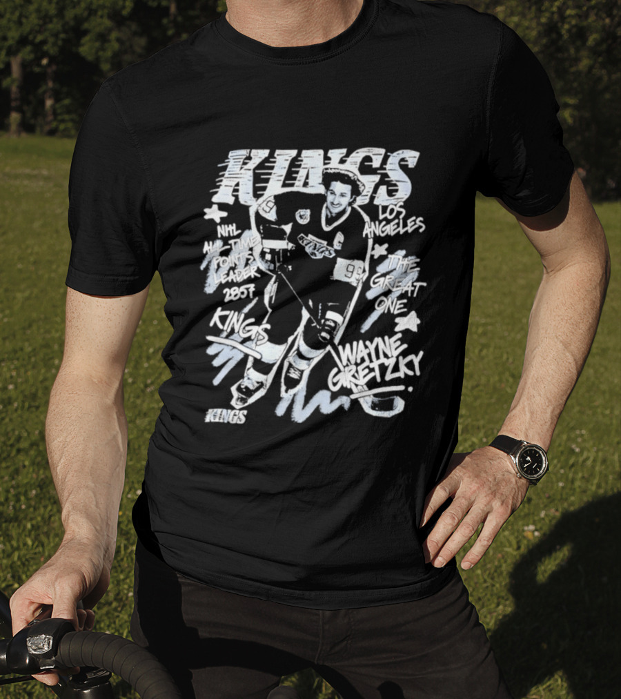 Los Angeles Kings Wayne Gretzky NHL All Time Points Leader Hockey Legend T-Shirt