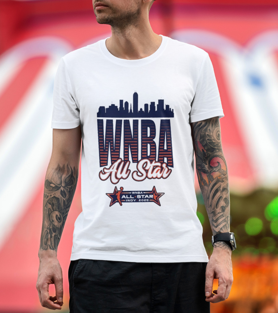 WNBA All Star 2025 Indy Skyline T-Shirt